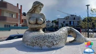 Photo of მეტისმეტად პროვოკაციულია! – ქალთევზას ახალი ქანდაკება იტალიური ქალაქის მთავარ მოედანზე კრიტიკის და დაცინვის ობიექტი გახდა (ფოტო)