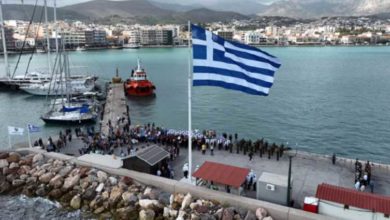 Photo of „ოხის“ დღესთან დაკავშირებით ხიოსის პორტში საბერძნეთის უზარმაზარი სახელმწიფო დროშა აღიმართა (ვიდეო)