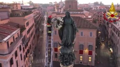 Photo of იტალია: ხალხი ტაშს უკრავს, როცა რომში უბიწოდ ჩასახვის დღესასწაულს აღნიშნავენ (ვიდეო)