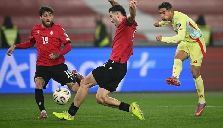 საქართველოს საფეხბურთო ნაკრებმა მსოფლიო თასი 2026-ის შესარჩევ მატჩში ესპანეთტან წააგო 4:0