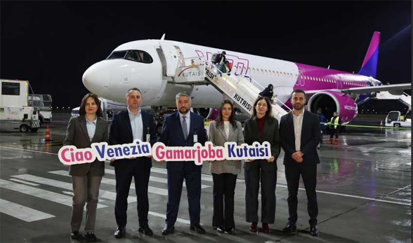 „ვიზეარმა“ ვენეცია-ქუთაისი-ვენეციის საჰაერო მარშრუტზე 2 დეკემბერს რეგულარული რეისების შესრულება დაიწყო.