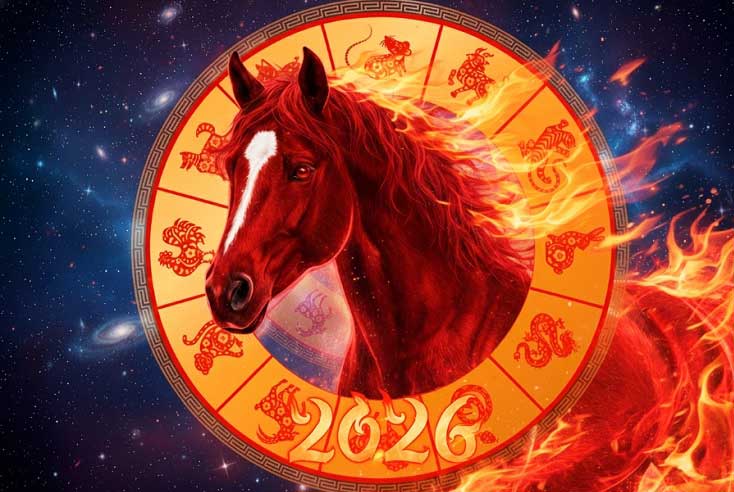ჩინური ჰოროსკოპი 2026 — წითელი ცეცხლოვანი ცხენის წელი, პროგნოზი დაბადების წლების მიხედვით: ფინანსები, სიყვარული, ჯანმრთელობა